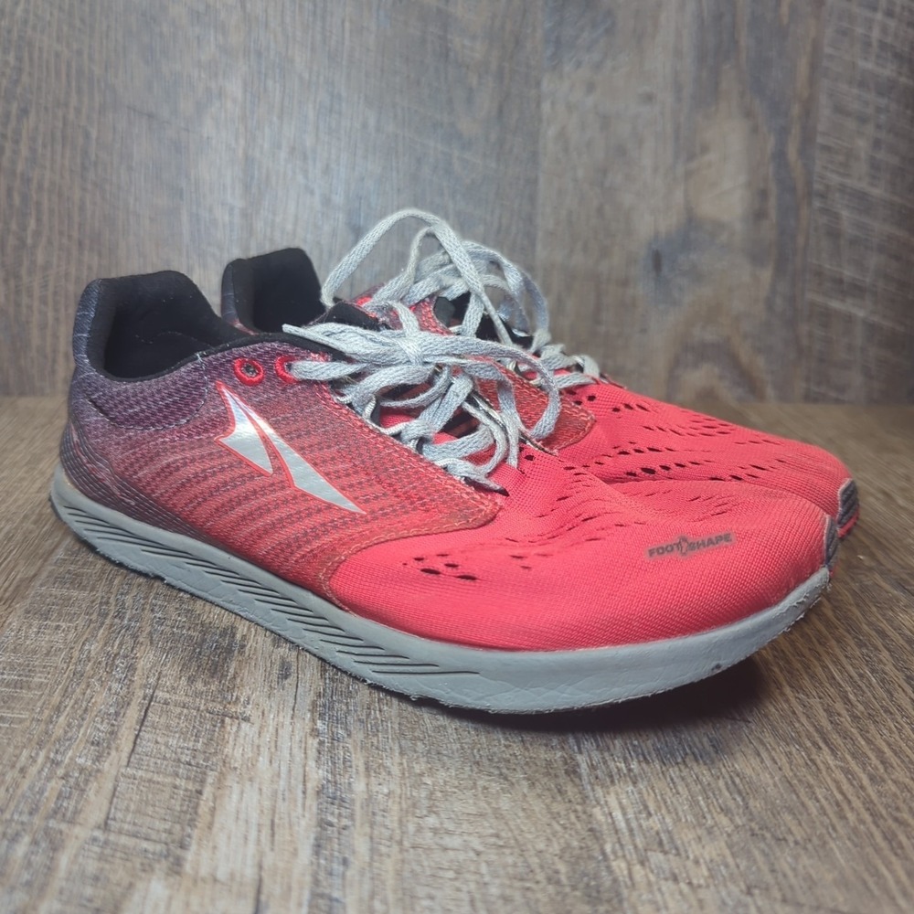 Altra Vanish-R Shoes Womens Size 7 Red Road Racing Running Sneakers Footshape